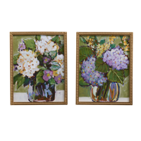 18" Hydrangea Vase Framed Wall Art