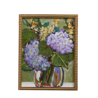 18" Hydrangea Vase Framed Wall Art
