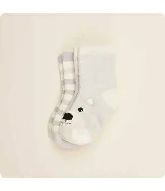 Warmies Marshmallow Bear Crew Sock Set Small