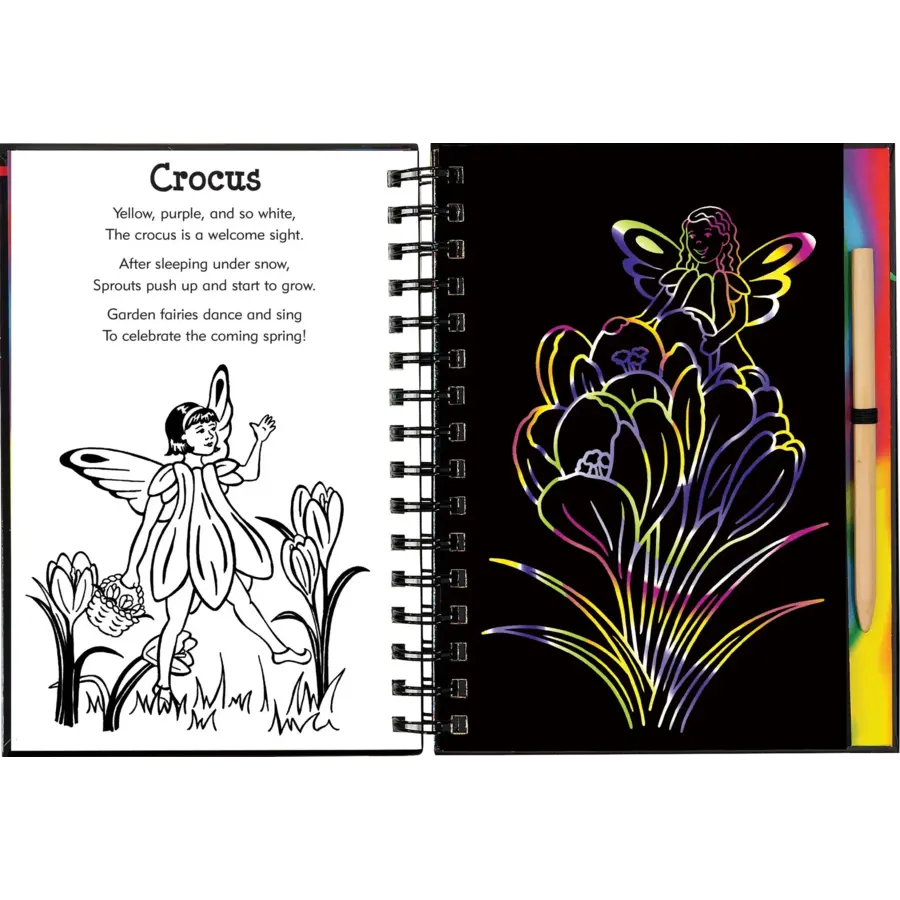 Scratch & Sketch Garden Fairies