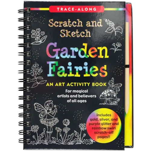  Peter Pauper Press Scratch & Sketch Garden Fairies 
