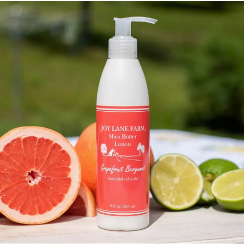 Joy Lane Farm Grapefruit Bergamot Shea Butter Lotion 8 oz   Joy Lane Farm Grapefruit Bergamot Shea Butter Lotion 8 oz