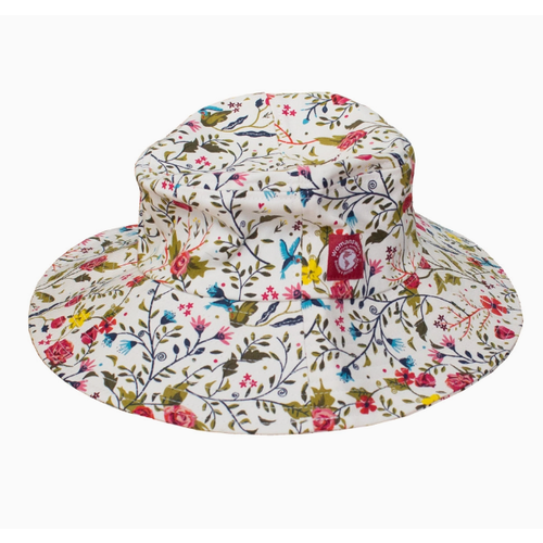  Womanswork Adjustable Cotton Sun Hat Garden of Paradise 