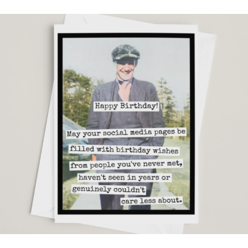  Raven's Rest Studio May Your Social Media Pages Birthday Card 