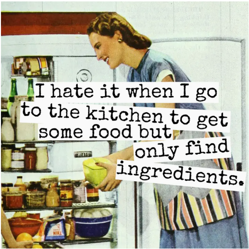  Raven's Rest Studio When I Go to the Kitchen Magnet 