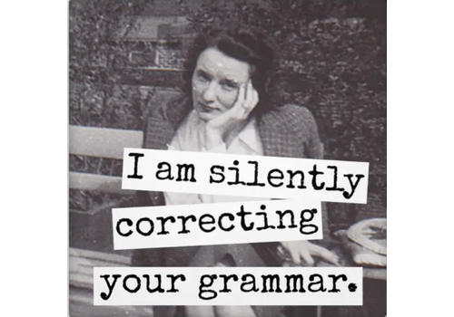  Raven's Rest Studio Correcting Your Grammar Magnet 