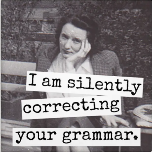  Raven's Rest Studio Correcting Your Grammar Magnet 