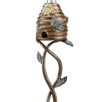 Bee & Beehive Rain Watcher Garden Stake