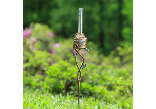  Bee & Beehive Rain Watcher Garden Stake 