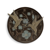 Hummingbird Pair Wall Mounted Garden Clock & Thermometer