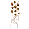 Copper Botanical Garden Trellis with Daisies
