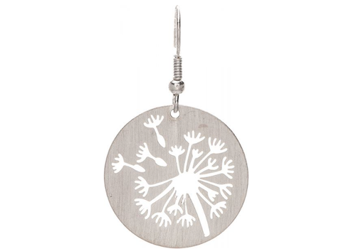  Rain Jewelry Collection Silver Dandelion Cutout Earrings 