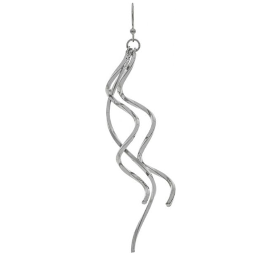  Rain Jewelry Collection Two Tone Squiggles Wire Earrings 