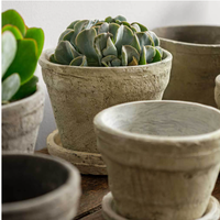 Medium Farmer's Pot with Saucer