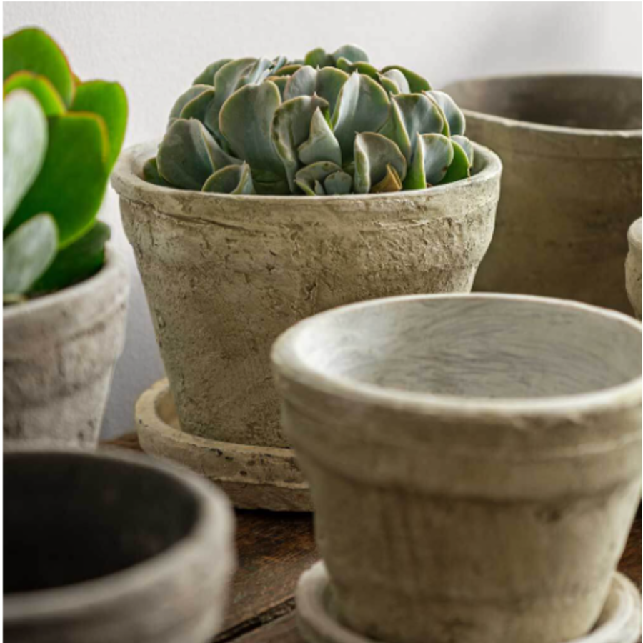 Medium Farmer's Pot with Saucer