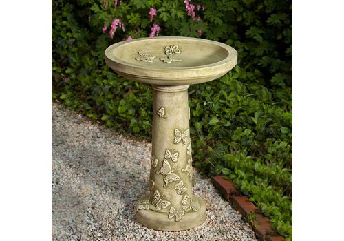  Campania International Butterflies are Free Birdbath 