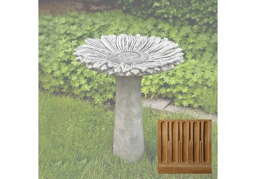 Campania International Sunflower Birdbath 