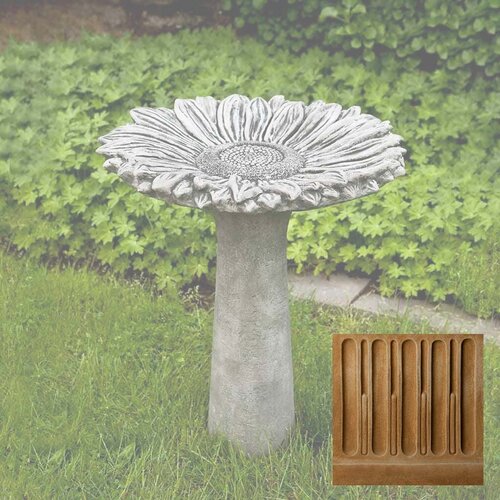 Campania International Sunflower Birdbath   Campania International Sunflower Birdbath