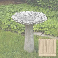 Sunflower Birdbath