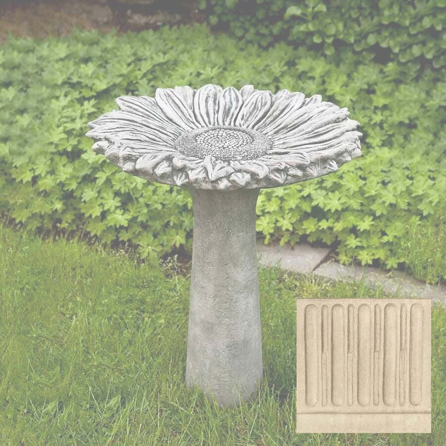 Sunflower Birdbath