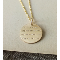 Strong Women Quote Necklace GF