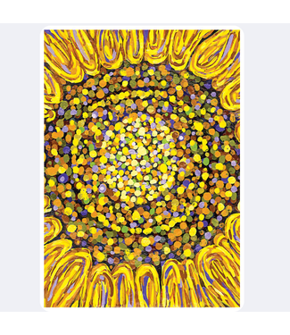 Allport Editions Sunflower Closeup Foil Birthday Card
