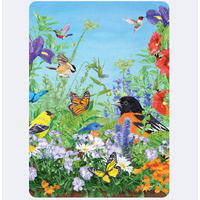 Orioles in Garden Paradise Birthday Card