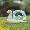 Garden Age Beach Pebble Snail - Stone & Glass