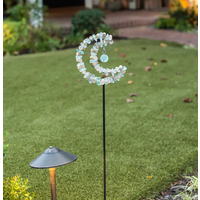 Crescent Moon Garden Stake