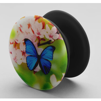 Phone Grip Blue Butterfly