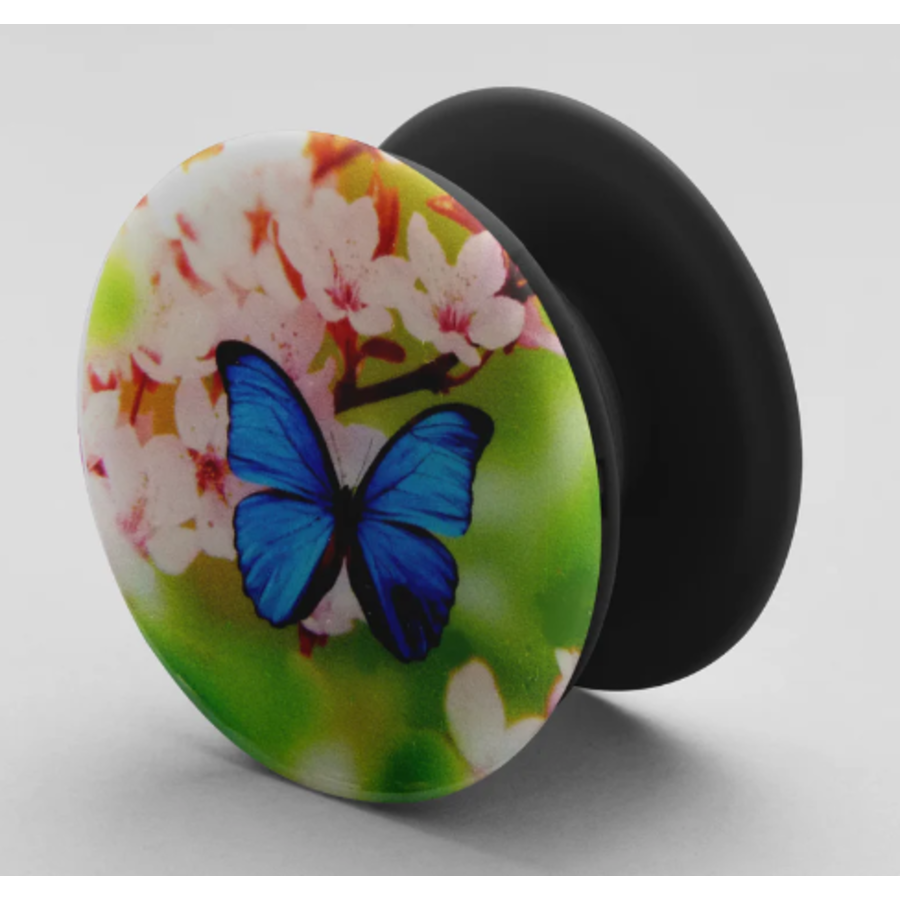 Phone Grip Blue Butterfly