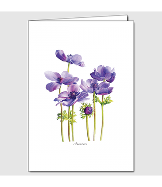 Earth sky water Anemones Card