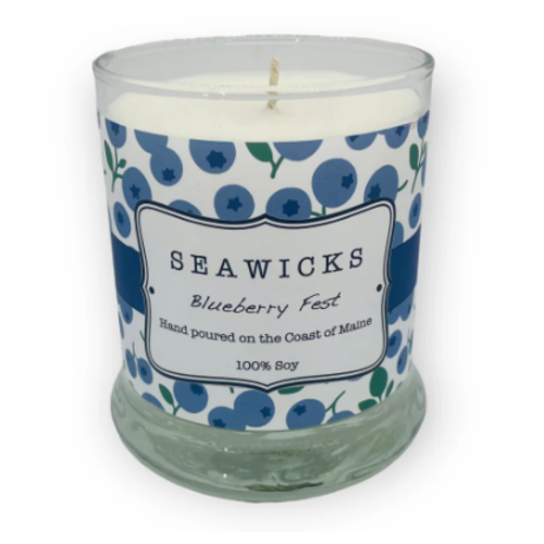  Seawicks Blueberry Fest Candle 9 oz Glass Jar 