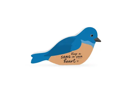  P. Graham Dunn Wood Bird Decor "Keep a Song in Your Heart"* 