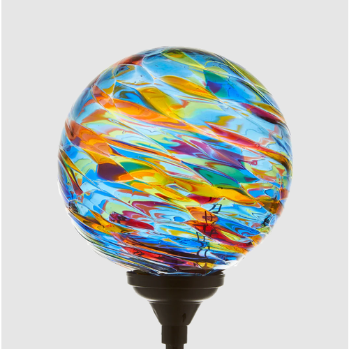  Kitras Art Glass Calico Solar Light Sunny Sky 