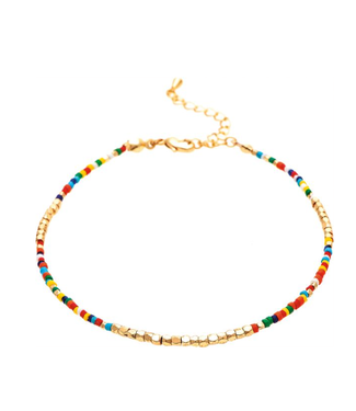 Rain Jewelry Collection Gold Multi Bead Anklet