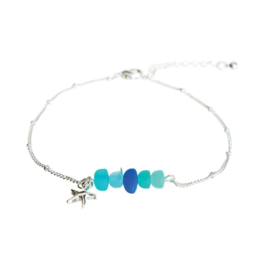  Rain Jewelry Collection Silver Starfish Anklet 