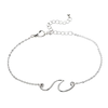 Rain Jewelry Collection Silver Rip Curl Wave Chain Anklet