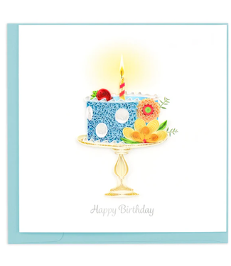 Quilling Cards Whimsical Birthday Cake Quill Card