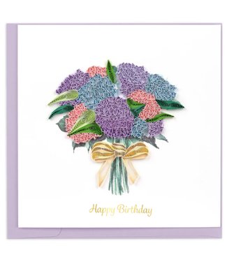 Quilling Cards Hydrangea Bouquet Birthday Quill Card