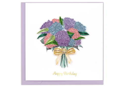  Quilling Cards Hydrangea Bouquet Birthday Quill Card 