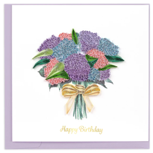  Quilling Cards Hydrangea Bouquet Birthday Quill Card 