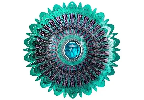  Spinfinity Designs Crystal Cosmic Mandala Wind Spinner 