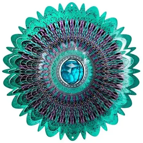  Spinfinity Designs Crystal Cosmic Mandala Wind Spinner 