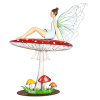 Metal & Acrylic Fairy Statuary