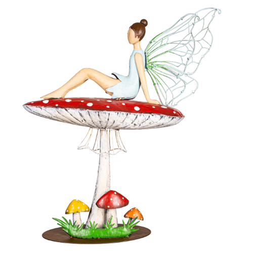  Metal & Acrylic Fairy Statuary 