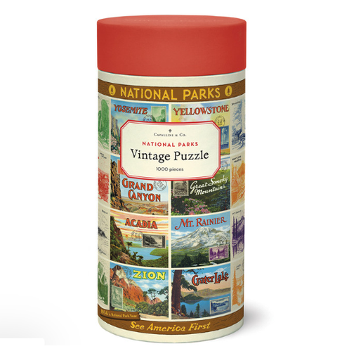  Cavallini Papers & Co National Parks 2 Vintage Puzzle 1000PC 