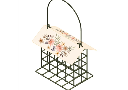  Bradley Caldwell, Inc Metal Suet Feeder with Decorative Roof 