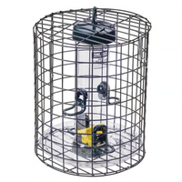 Squirrel-Proof Tube Feeder with Cage & Seed Tray