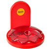 Red Recycled Plastic Window Mount Hummingbird Feeder